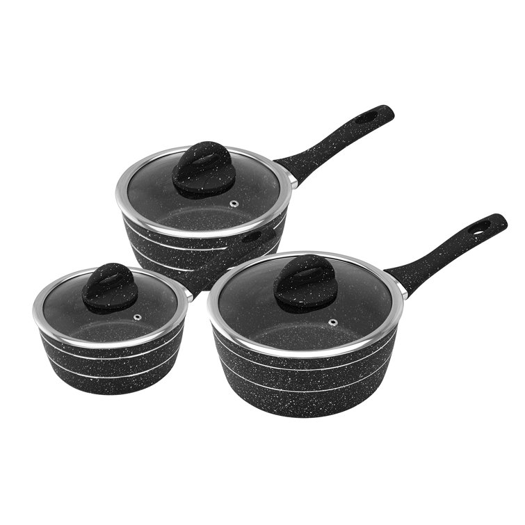 Royalford Saucepan Set 3 PC, Induction Safe Cookware NonStick